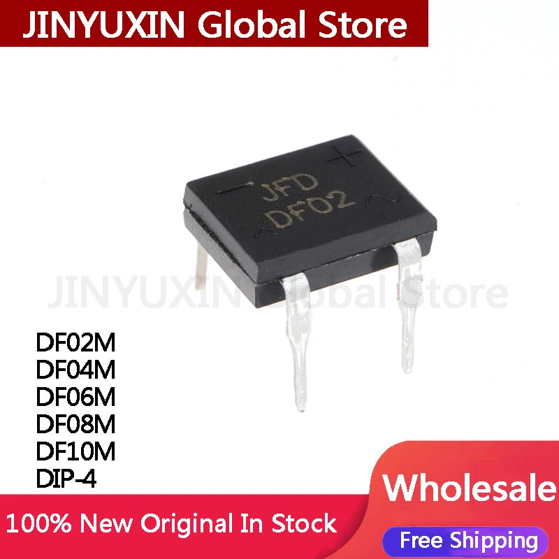 5 ชิ้น DF02M DF04M DF06M DF08M DF10M DIP-4 ชิป IC สต็อกขายส่ง