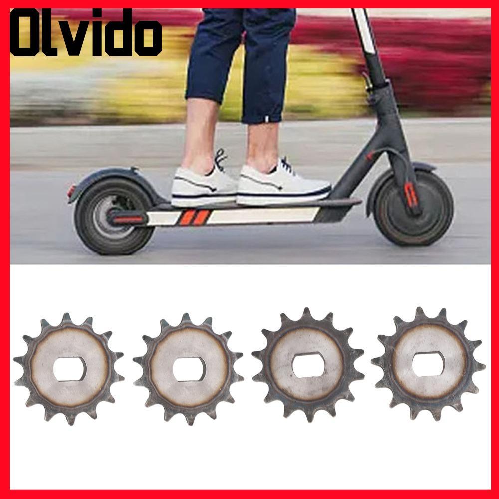OLVIDO 4 ชิ้นเฟืองโซ่, 428 14T 12x17 มม.ไฟฟ้าสกู๊ตเตอร์เฟือง, Dueable H Hole มอเตอร์เกียร์เหล็กสําหร