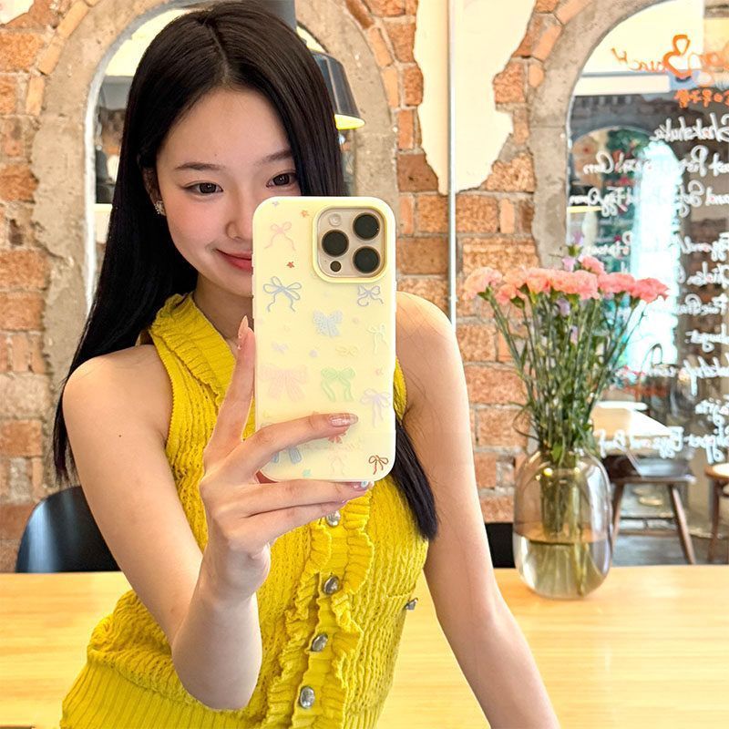 เคส IPhone 17Air/12/13ProMax เจลลี่โบว์ 2in1 กันกระแทก