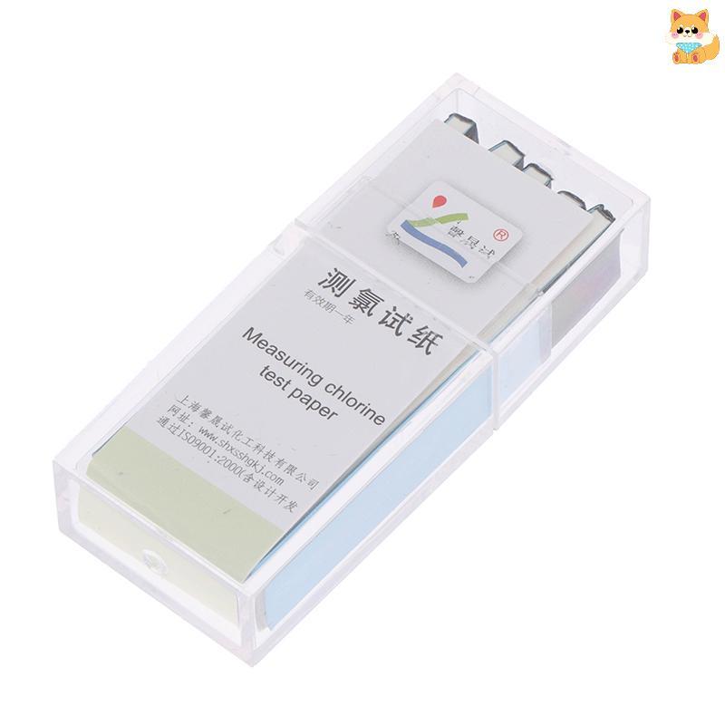 [VI] 100 ชิ้นแถบทดสอบคลอรีนช่วง 10-2000 มก./lppm วัดการทดสอบน้ํา TH