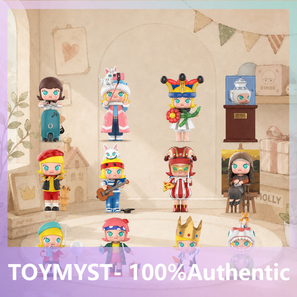 P POPMART MOLLY Fantasy Stray Series Mystery Box เล่นอินเทรนด์ของแท้