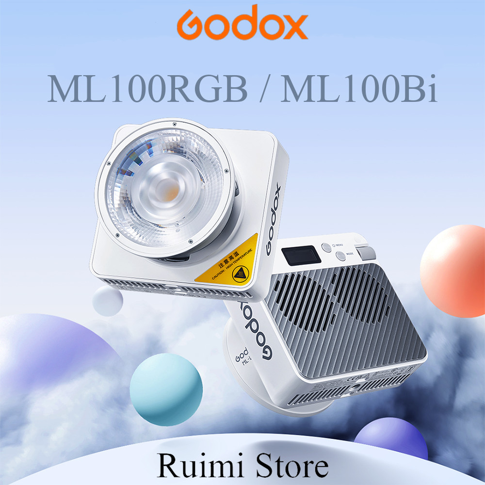 Godox ML100R / ML100Bi การถ่ายภาพแบบพกพา LED เติมแสง Full-Color / Bi-Coilor Video Light
