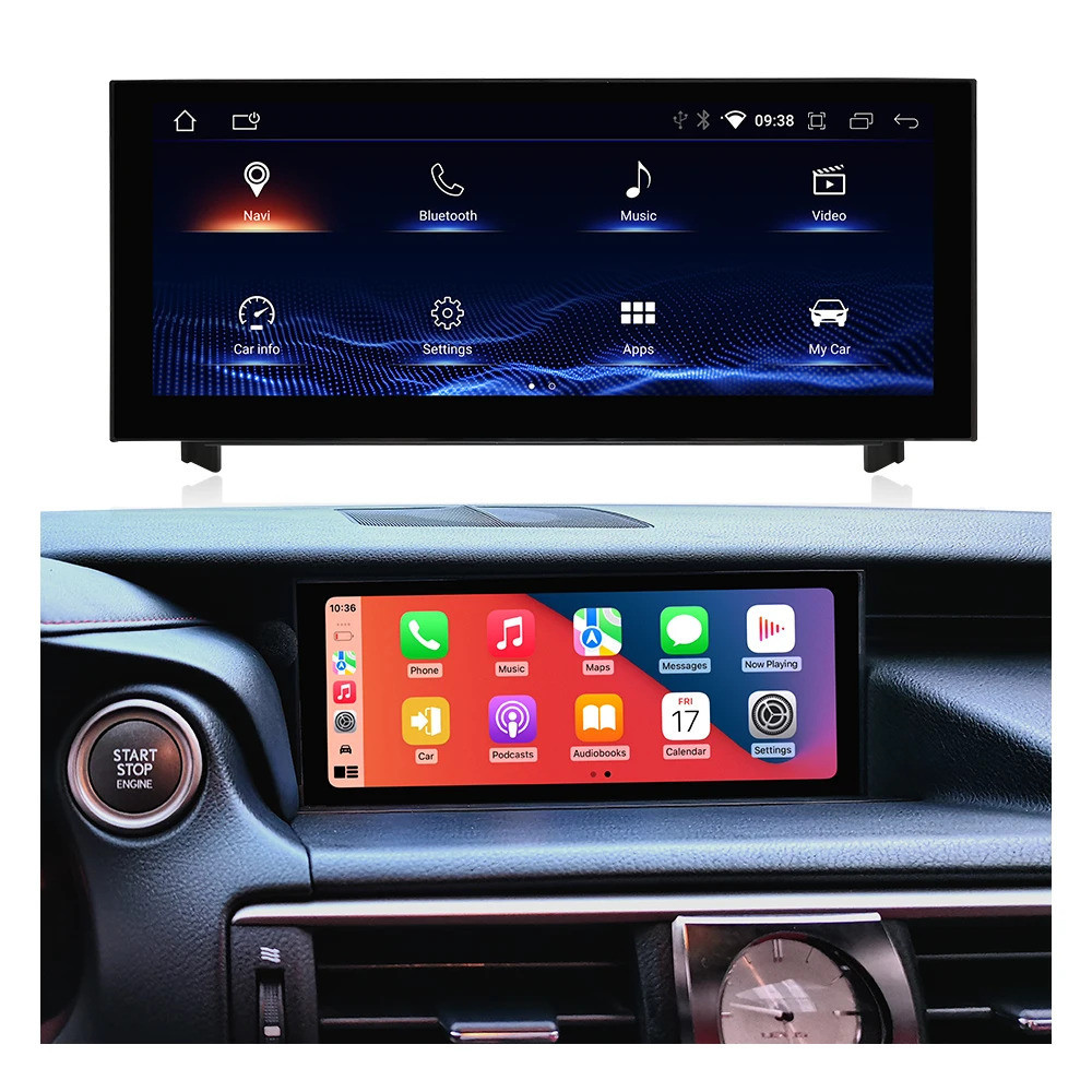โรงงานอุตสาหกรรม 10.25 Android 13 Car Auto Carplay Navigation Screen Dvd Player สําหรับ Lexus Is 200