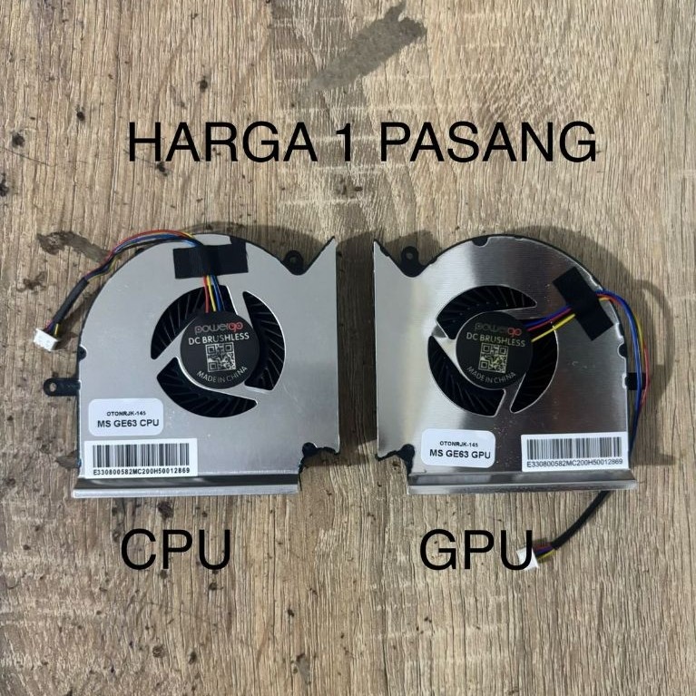 MSI GE63 GE63VR MS-16P1 GP73 GE73 VR GL73 GE75 GP75 GL75 GL63 GP63 CPU + พัดลม GPU