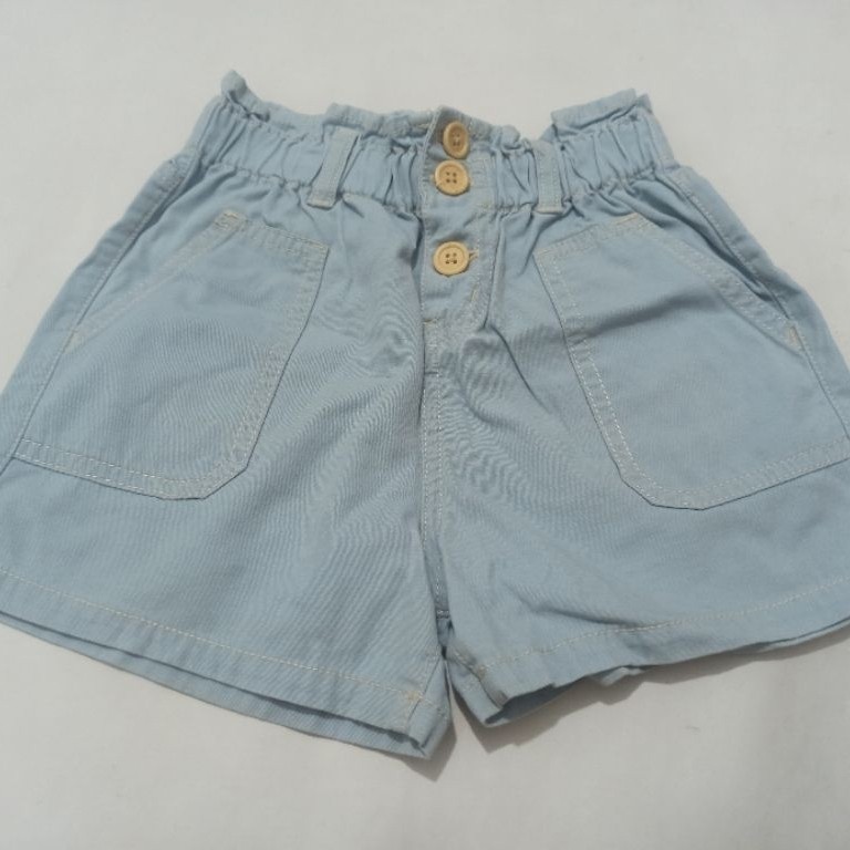 PRELOVED BLUE GIRLS SHORTS GINGERSNAPS BRAND 9AA