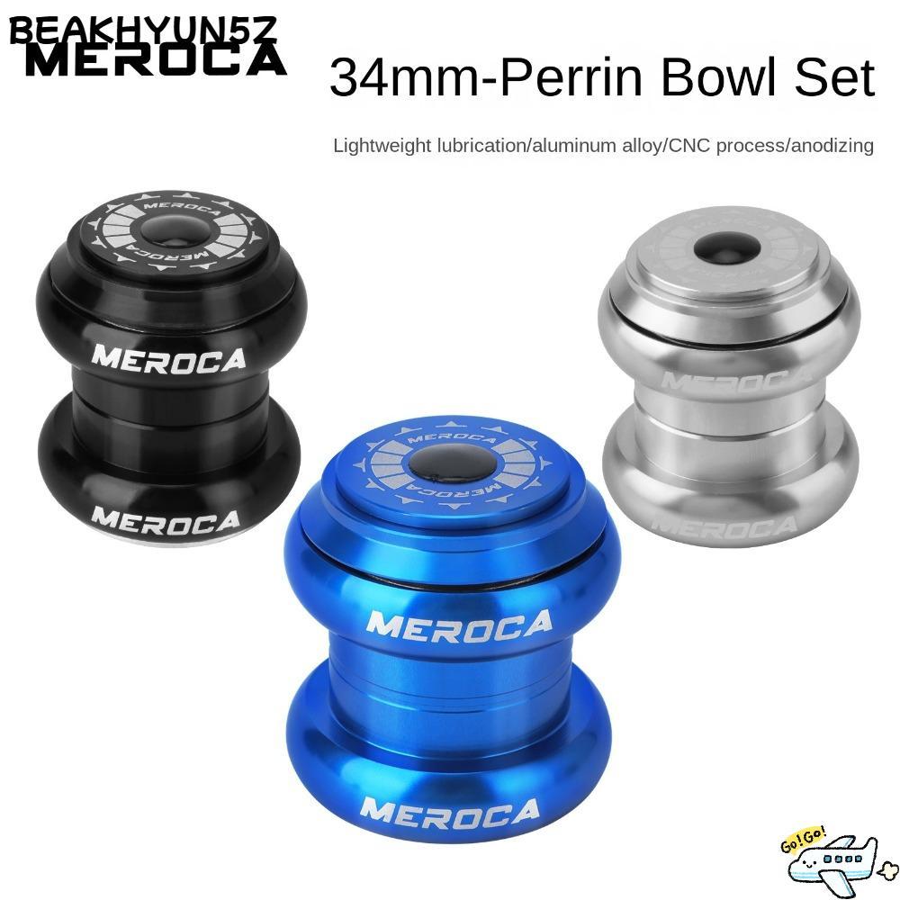 BEAKHYUN5Z ถ้วยพวงมาลัย Peilin ชุดหูฟังอลูมิเนียม MEROCA 34 มม. สําหรับจักรยานเสือภูเขา ส้อม