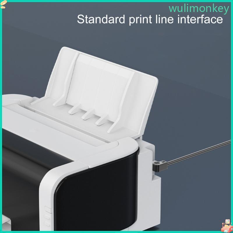 WU Long Reach USB Printer Scanner Cord พร้อมฟอยล์ Braided Shielding Scanner Cor