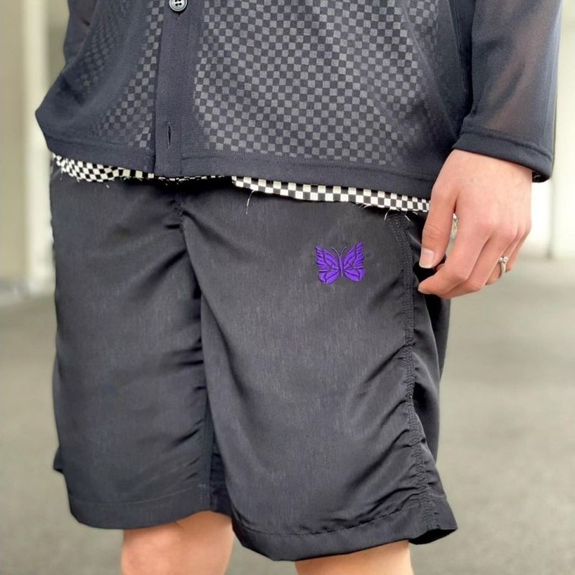 Needles track Butterfly versatile high street casual loose men's shorts