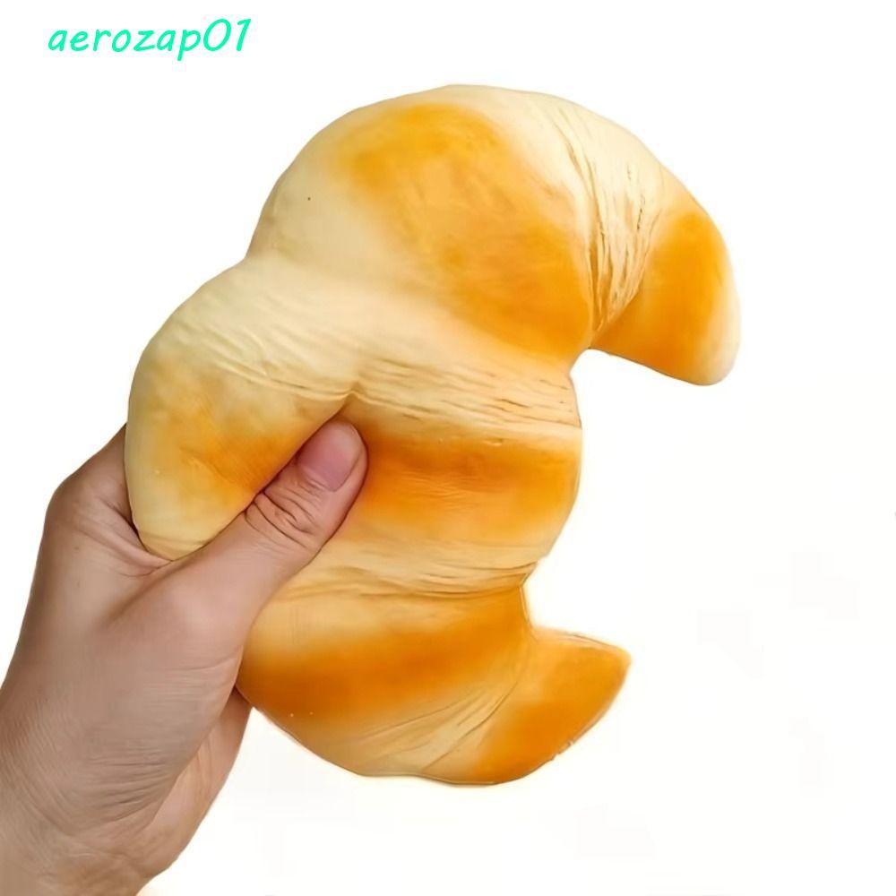 AEROZAP ขนมปัง Squishy ของเล่น, Super Soft Calming Squishy ครัวซองต์, Sticky Hand ผ่อนคลายนุ่มน่ารัก Pinch Sensory Fidget เค้กเด็กของขวัญ