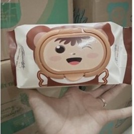 Skincare-LH ผ้าเช็ดทําความสะอาดเปียกไร้กลิ่นเด็กขนาดใหญ่ 650g การกวาดล้าง