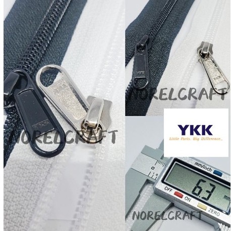 5 เมตร ZIP/YKK ZIP GIGI KASAR/YKK ZIP CUSHION/ YKK SLIDER/YKK KEPALA ZIP