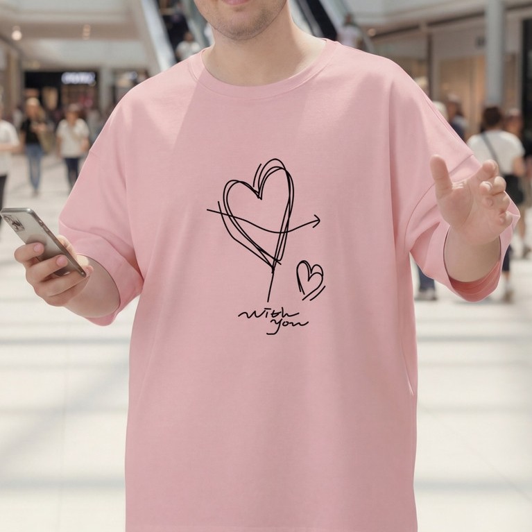 2Y236 [AIYOU] Lelaki Baju T เสื้อผู้ชาย Tshirt XL-5XL สไตล์เกาหลีรอบคอ Crop Top Tops Plus ขนาดเสื้อย
