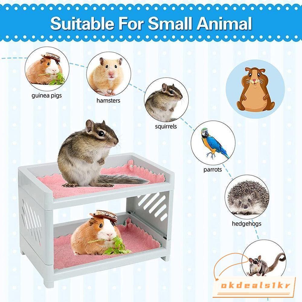 IOKDEALS1 Hamster-Toy Hideout Corner Pet Supplies ติดตั้งง่าย