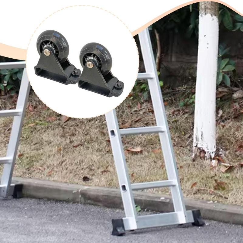[Fenteer1] 2 ชิ้นบันไดสมดุลบาร์ล้อพับบันไดย้ายล้อTelescoping