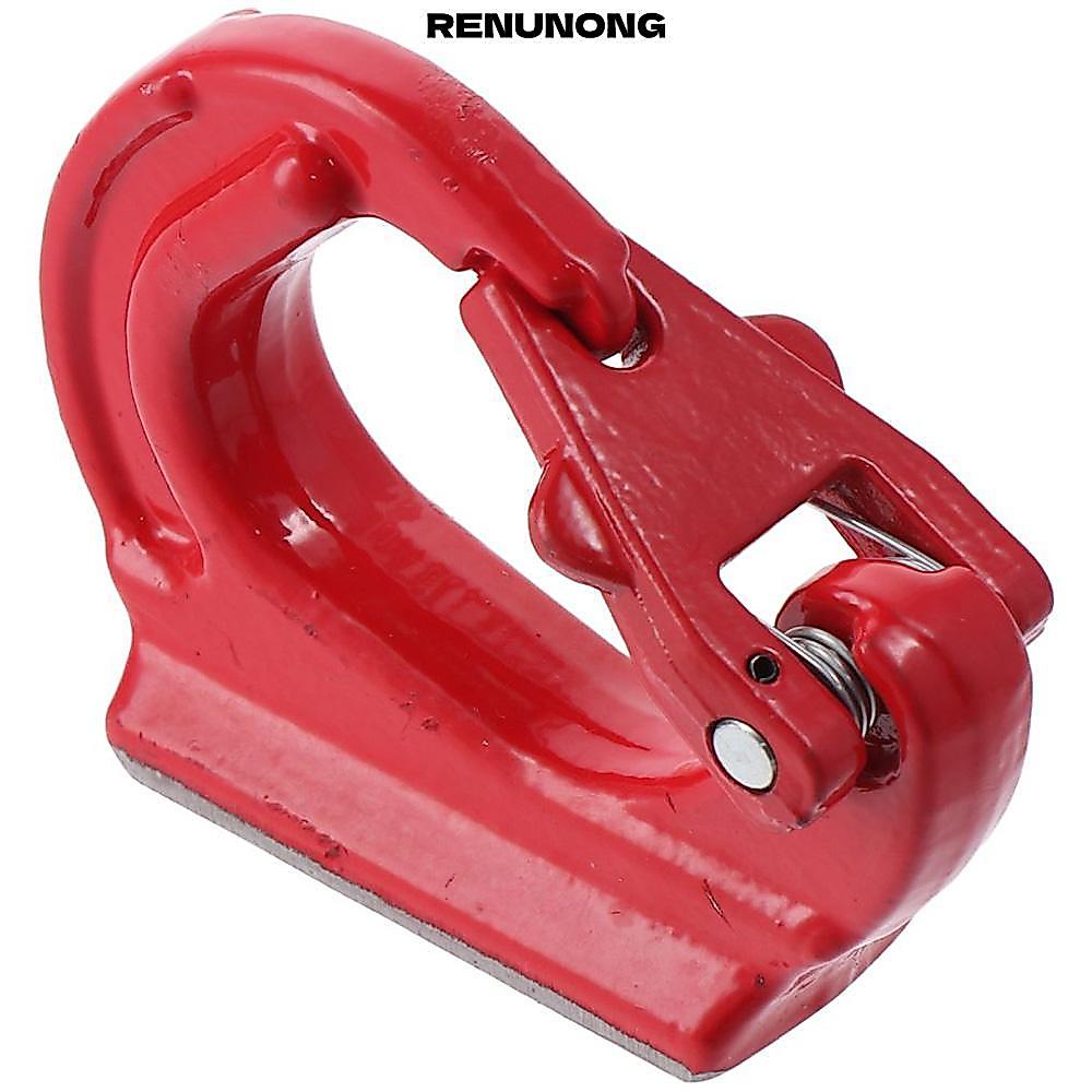 RENUNONG G80 ตะขอยึดเชื่อม, ตะขอยกสําหรับงานหนักความจุ 2T 4400lbs, เหล็กโลหะผสมสีแดงพร้อมตะขอเชื่อมส
