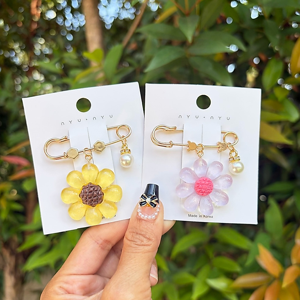 🌸KN2 เข็มกลัดคนท้อง ขนาด 4.5 ซม. ติดแน่น ไม่เป็นรู brooch ติดเสื้อผ้า กระเป๋า ฮิญาบ ปรับเอวกางเกง สินค้าพร้อมส่ง