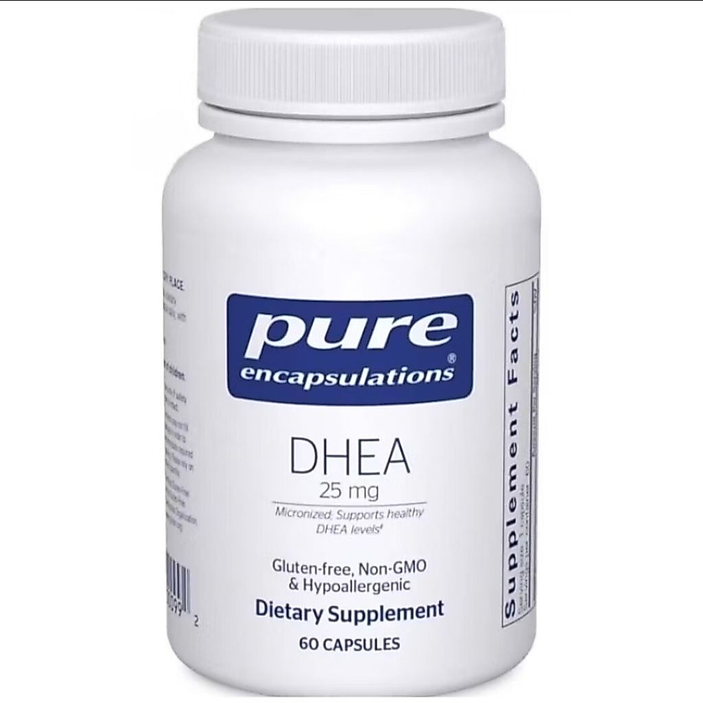 ✨️พร้อมส่ง✨️ Pure DHEA 25 mg, 60 Capsules.