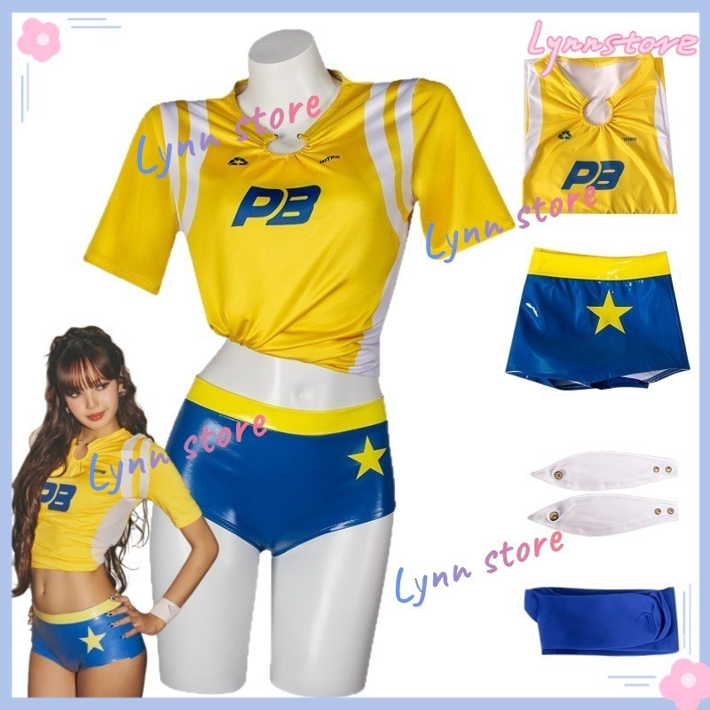 LISA GOALS สีเหลือง Jersey คอสเพลย์เครื่องแต่งกาย 2026 FIFA WORLD CUP ชุดปาร์ตี้ฟุตบอลชุดเชียร์ลีดเดอร์เครื่องแบบ