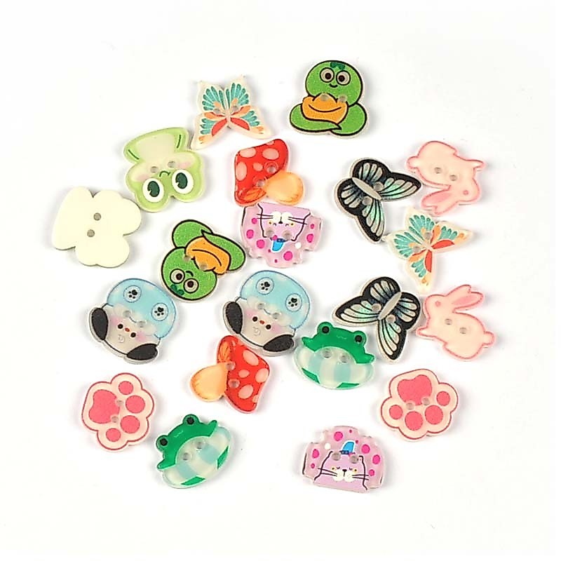 10pcs 1.5 ซม.สัตว์ผีเสื้อ/แมวแฟชั่นผสมรูปร่าง Mini ปุ่มเรซิ่นสําหรับเสื้อผ้า Craft Handmade เย็บแฟชั่น DIY เครื่องแต่งกายอุปกรณ์เสริม CP4382