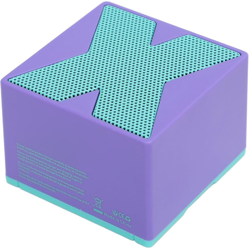 Yunseity Mini Speaker, IP54 Water Small Speaker for Travel (สีม่วง)