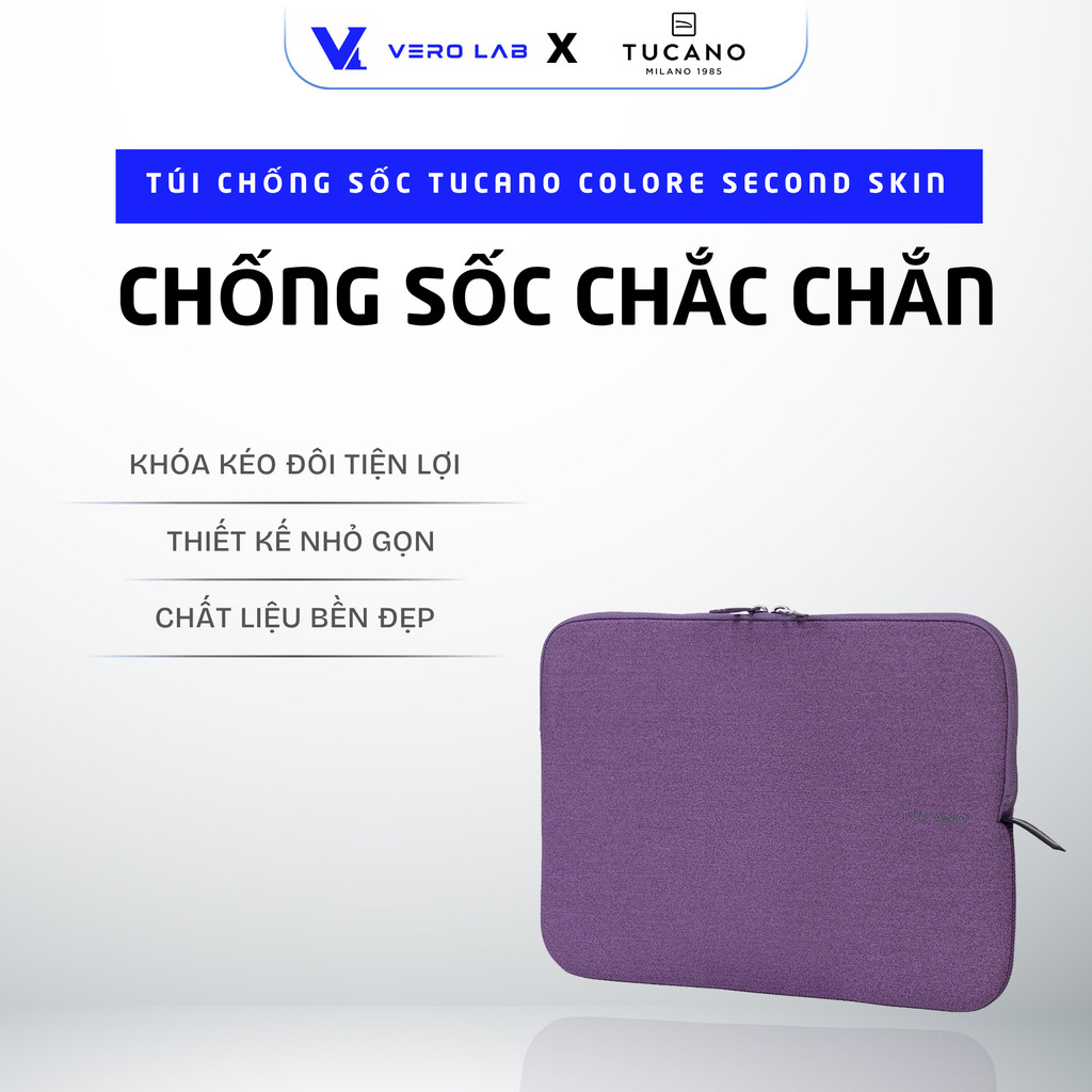 TUCANO Colore Second Skin กระเป๋ากันกระแทก - Macbook Pro 12" ถึง 16" - หลากสี