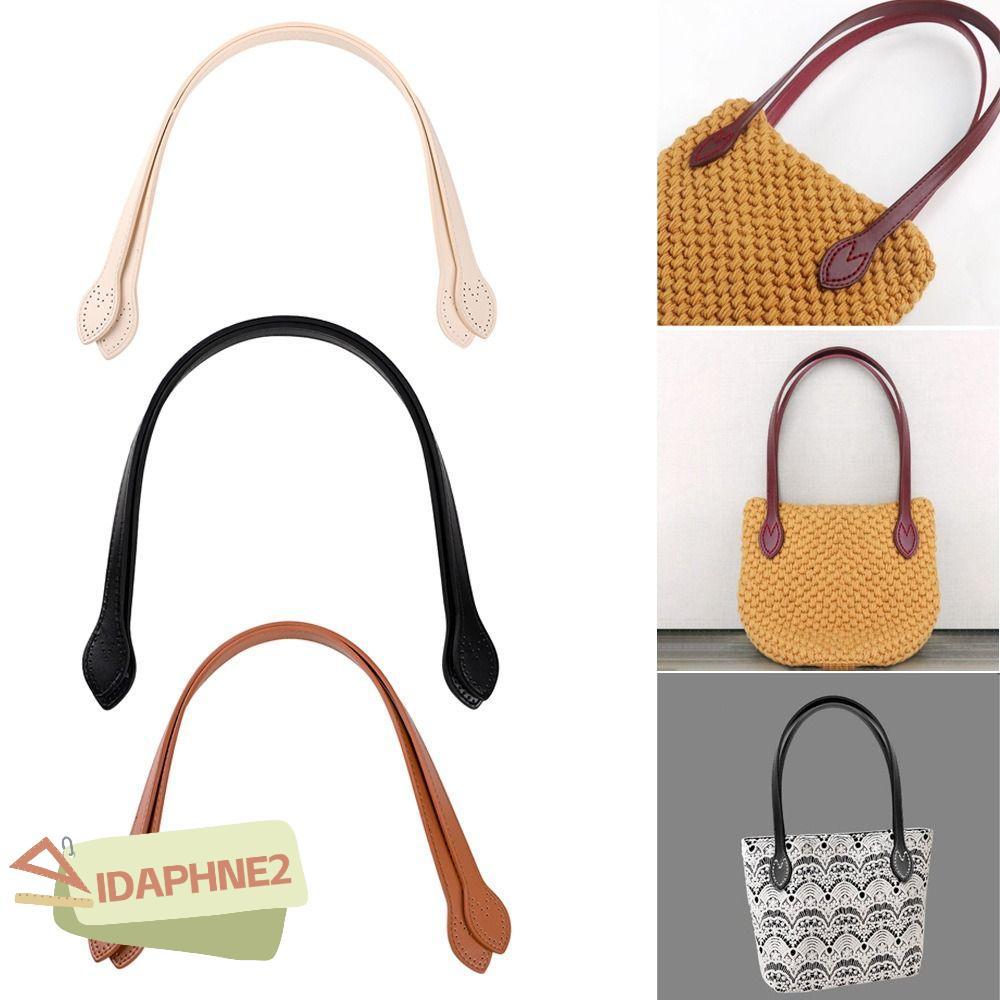 IDAPHNE2 2 ชิ้นสายคล้องไหล่, Core Stitching เปลี่ยนกระเป๋าเข็มขัด, DIY ที่ถอดออกได้ PU กระเป๋าหนังจับกระเป๋าอุปกรณ์เสริม