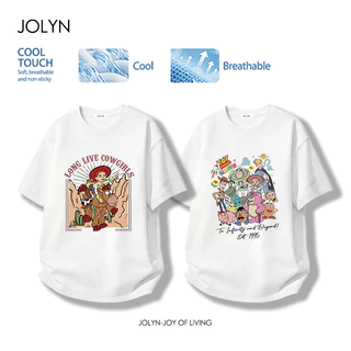 เสื้อยืดสตรี ผ้าฝ้ายแท้ เนื้อผ้านุ่มเย็นสบาย มี 10 สี Toy Story ลายพิมพ์การ์ตูนน่ารัก สไตล์ลำลอง ฤดูร้อน fashion