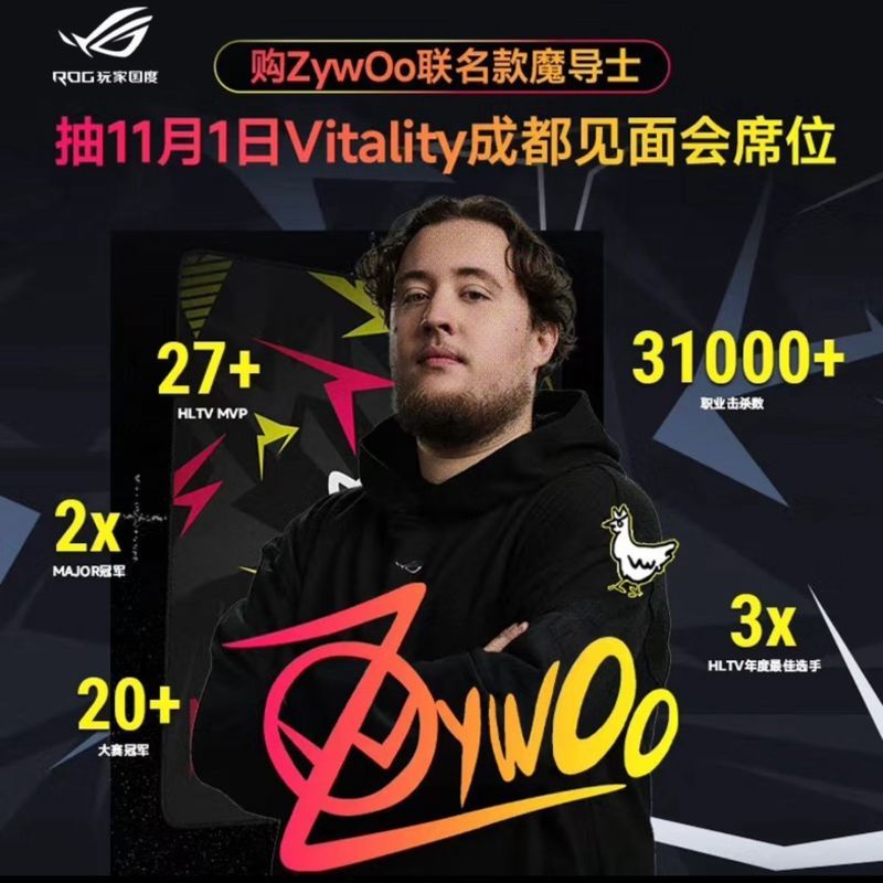 [ROG] คีย์บอร์ดเกมมิ่ง ZywOO Secret Key Magic Keyboard: แบ็คไลท์สี Bluetooth MacAndroid