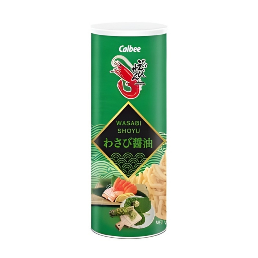 คาลบี้ เอบิเซนข้าวเกรียบวาซาบิโชยุ Calbee Ebisen Squid Wasabi Shoyu 60g.