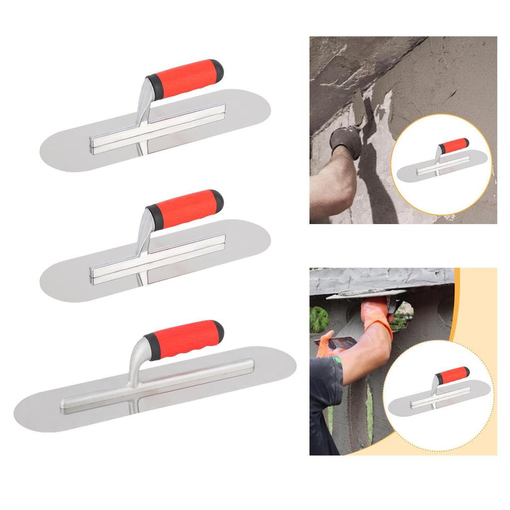 [wishshopeljjda] Building Hand Plaster Trowel สแตนเลสลอยไม้พายสําหรับการผลัดผิวคอนกรีตและแอพพลิเคชั่นฉาบตกแต่ง
