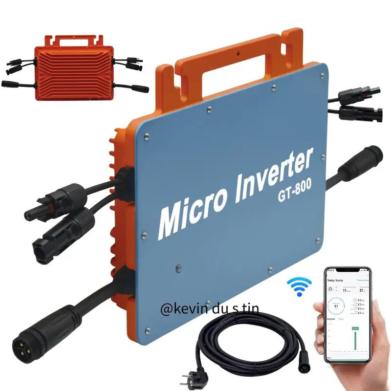 Performance Micro Inverter อัจฉริยะ WI-FI APP การตรวจสอบ MPPT กันน้ํา IP66 ระบบ Power Generation Sol