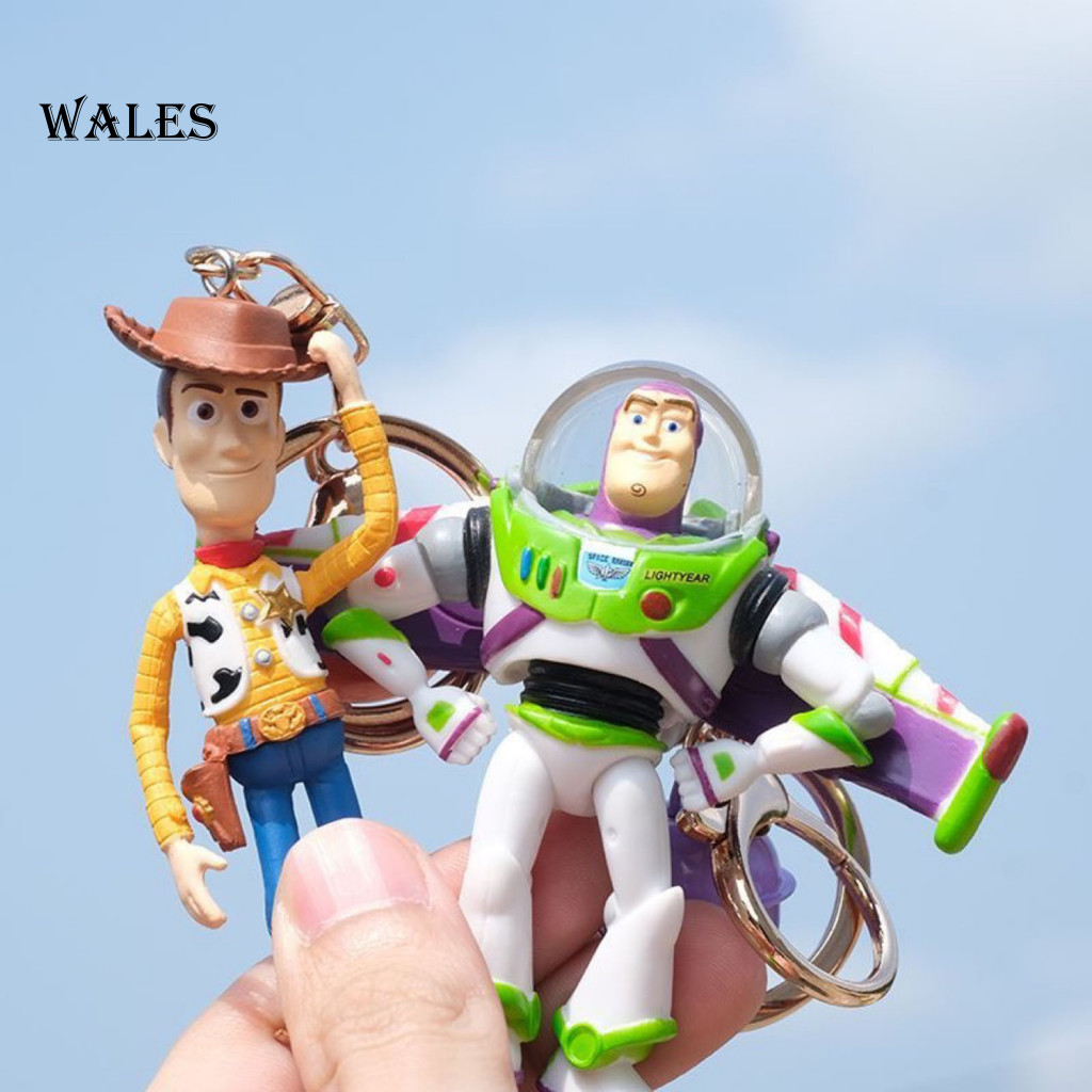 <wales> Woody พวงกุญแจ Polyvyl Chloride พวงกุญแจ Woody Buzz Lightyear พวงกุญแจ Car Air Freshener Ven