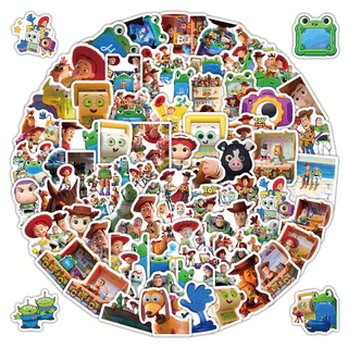 อินเทรนด์ Toy Story Themed สติกเกอร์ 102 ชิ้นสติ๊กเกอร์ตกแต่งสําหรับ DIY Craft & Journal
