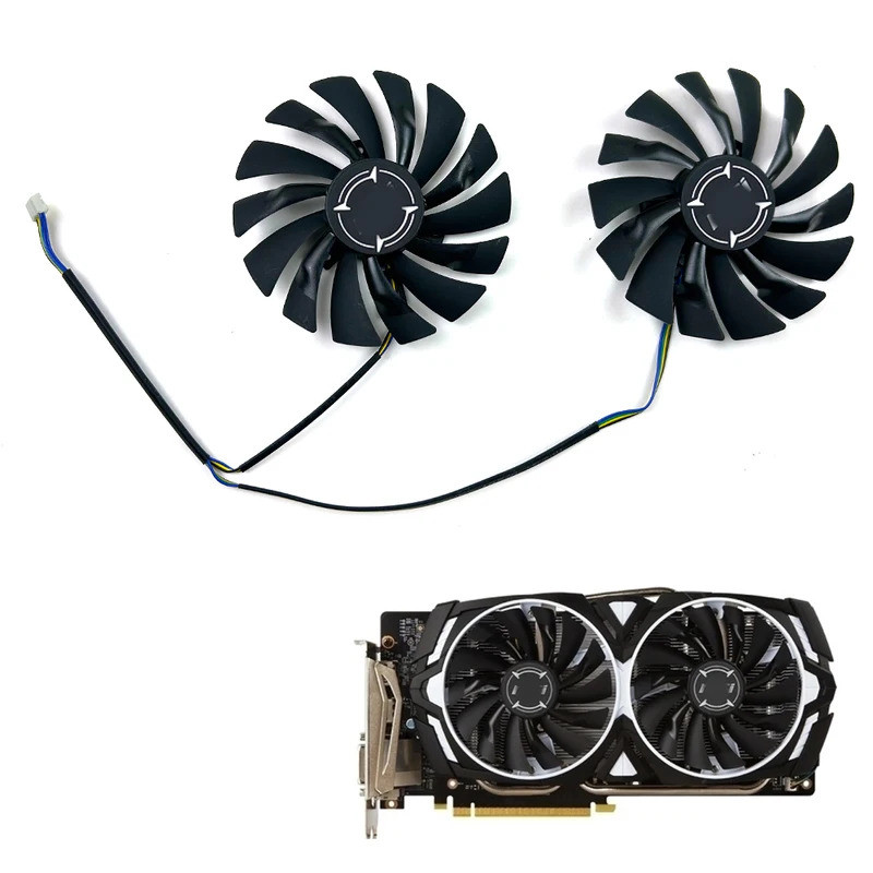 NEW พัดลมระบายความร้อน 95 มม. 4pin PLD10010S12HH GTX1080 1070 1060 ARMOR สําหรับ MSI GeForce GTX 108