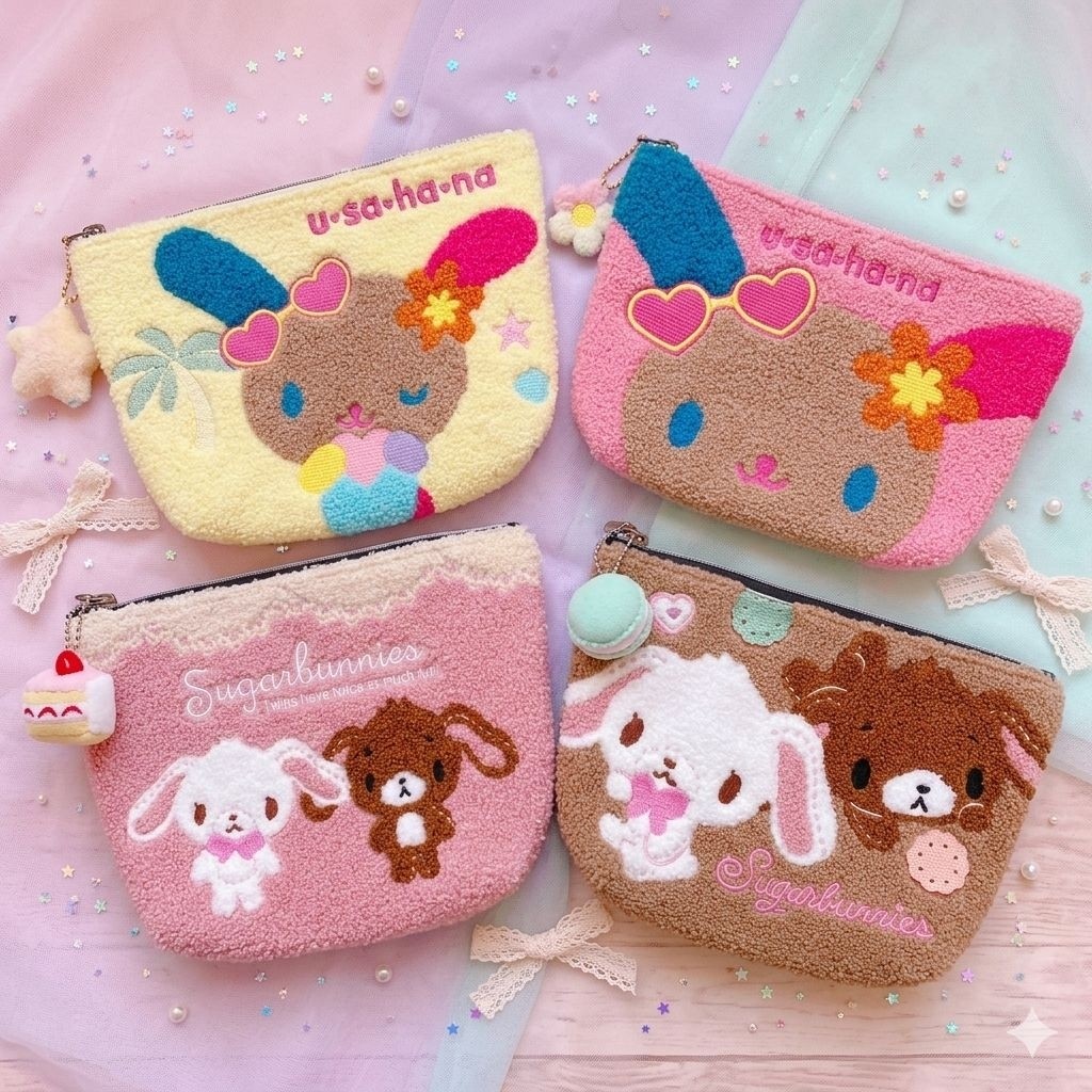 กระเป๋า Sanrio Characters Gamaguchi Embroidered Pen Pouch (Pencil Case / coin case