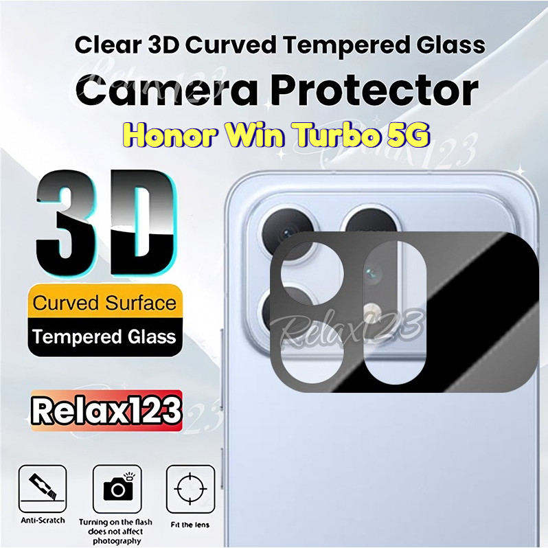 3PCSกล้องเลนส์ProtectorสําหรับHonor Win Turbo 5G 3Dด้านหลังเลนส์ฟิล์มกระจกนิรภัยสําหรับHonor Win RT 