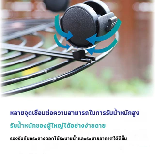 ถาดล้อกระถางดอกไม้ ฐานตั้งกระถางต้นไม้ โลหะทรงกลม ล้อสากลหมุนได้ รับน้ำหนักได้ดี เคลื่อนย้ายสะดวก