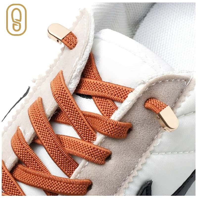 เชือกรองเท้า shoelace เชือกแบน 6mm AF1 ริบบิ้นยืดมีล็อคกด ไม่ต้องผูกรองเท้า สำหรับเด็กและผู้ใหญ่ อุปกรณ์เสริมรองเท้า