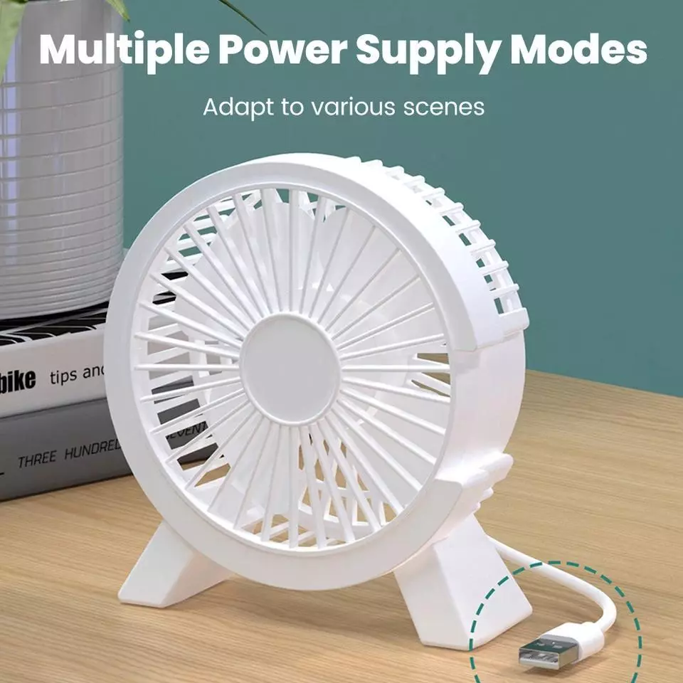 Mini USB Desktop Fan Portable Rechargeable thumbnail 6
