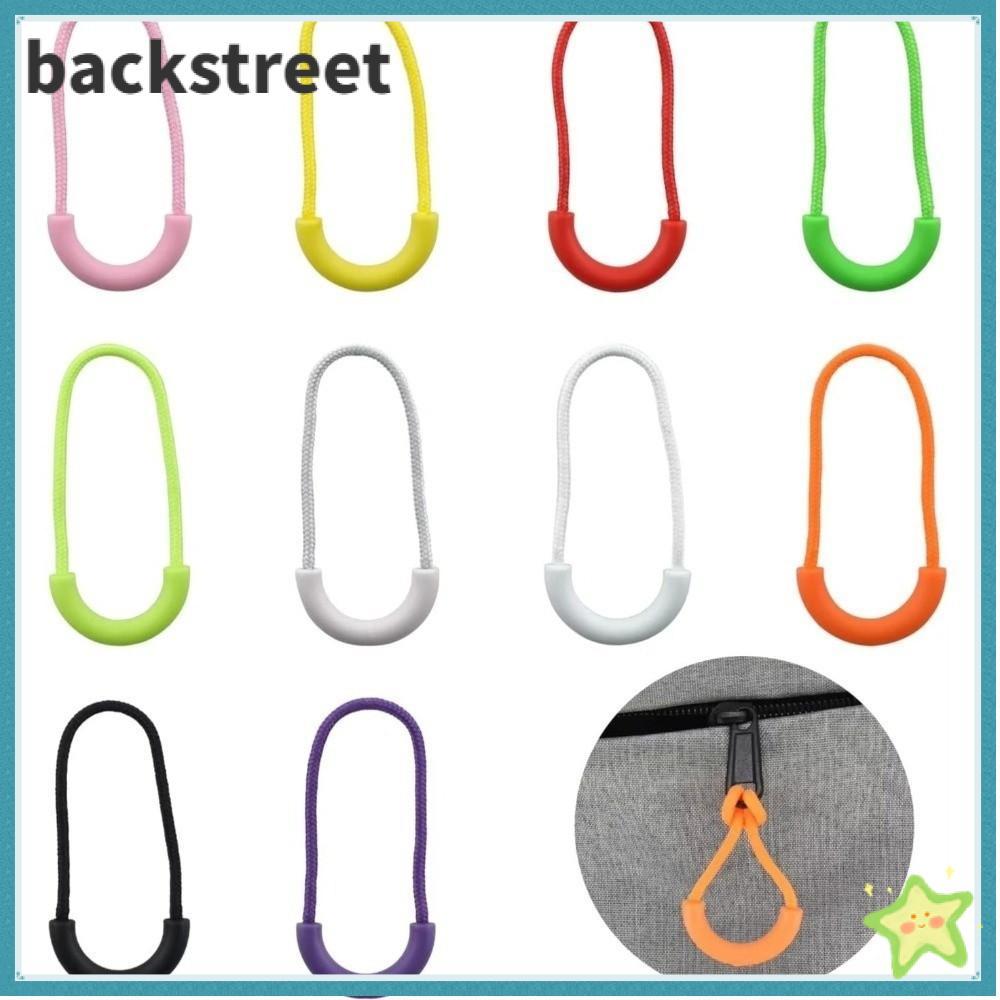 BACKSTAGEREETDV 10 ชิ้นซิปดึง,เปลี่ยนหัวซิปพลาสติก,ล็อค U-Shaped สายดึงซิปดึงอุปกรณ์เสริมกระเป๋าเดินทางกลางแจ้ง