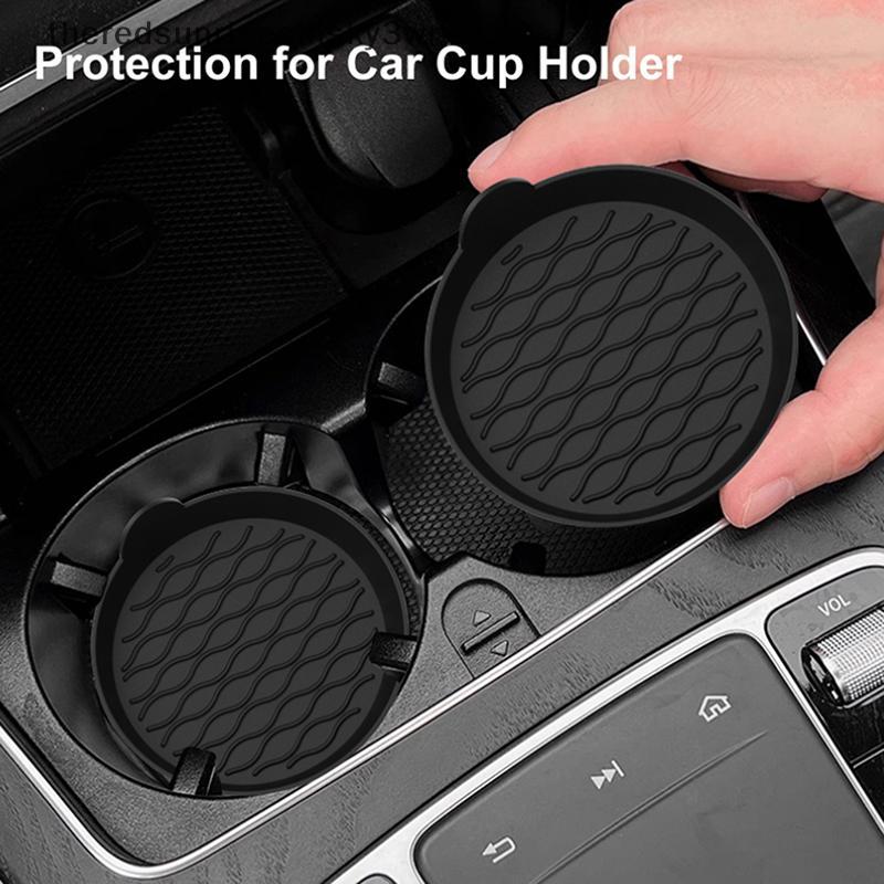 (the) รถ Coaster แผ่นกันลื่นซิลิโคนสําหรับรถถ้วยน้ํา Auto ภายใน Anti-SLIP ถ้วย Pad เครื่องดื่มผู้ถือ MAT อุปกรณ์ตกแต่ง (TH)