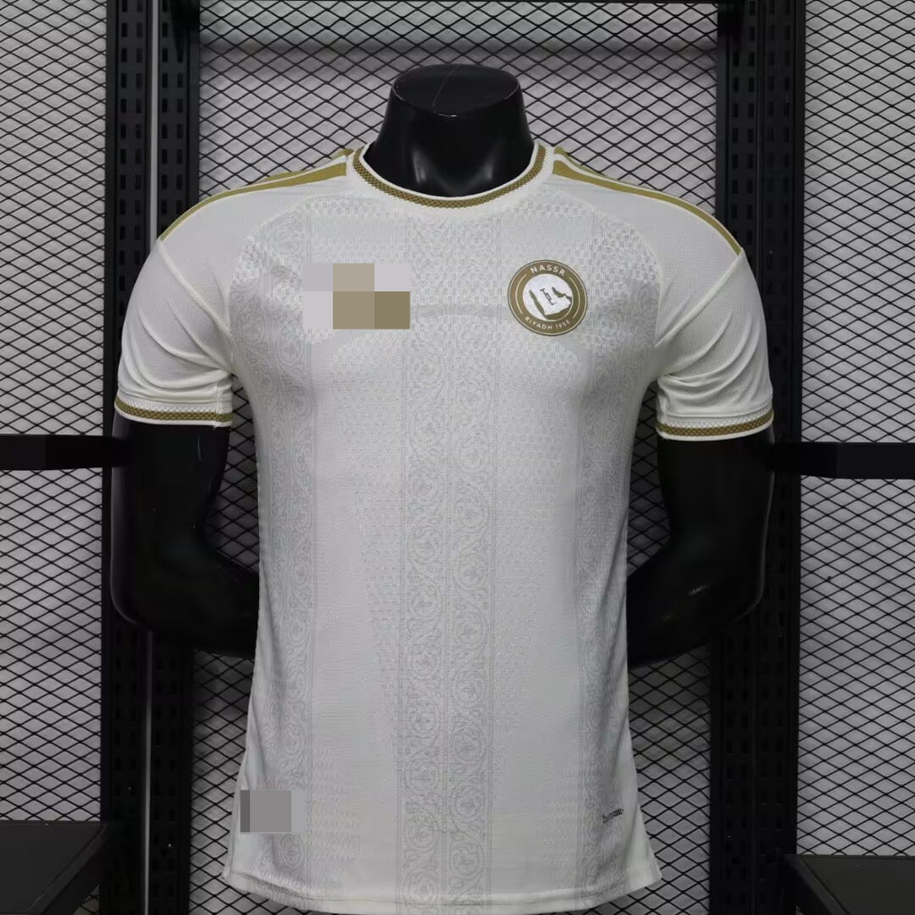 ผู้เล่นรุ่น 26-27 Al-Nassr FC Victory away เสื้อยืดแขนสั้นฟุตบอลคุณภาพสูง AAA+ Player
