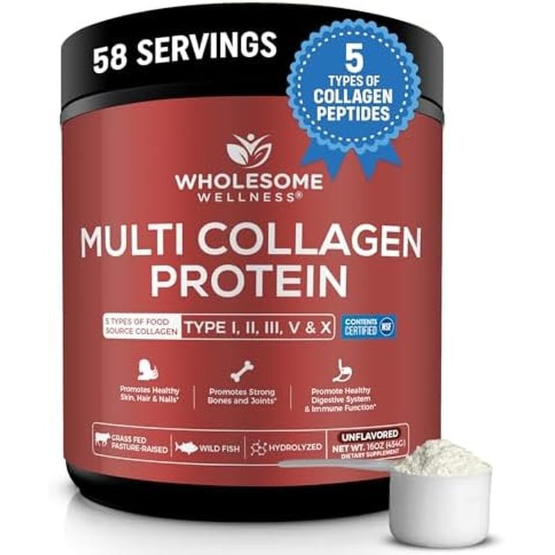 คอลลาเจน อ่อนเยาว์ & Non-GMO Hydrolyzed 5 ประเภทผู้หญิงพรีเมี่ยมสําหรับโปรตีนคอลลาเจน,โปรตีนไม่รส,ผู