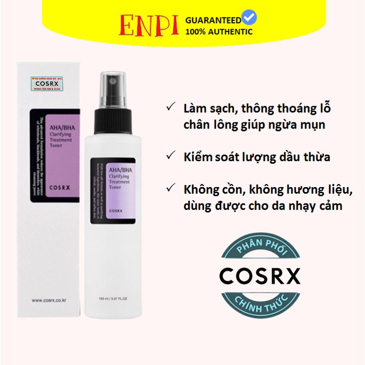 Cosrx AHA BHA Clarifying Treatment Toner 150ml