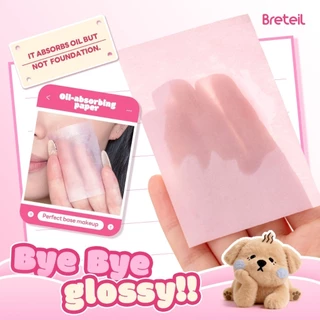 Breteil กระดาษซับมัน - นุ่ม สบาย และขจัดความมันได้อย่างรวดเร็ว อุปกรณ์ดูแลผิว BR-A11