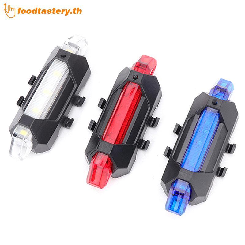 FTY USB ชาร์จไฟท้ายจักรยาน Night ขี่ไฟเตือนความปลอดภัย 918 ไฟท้าย LED ไฟจักรยานอุปกรณ์ขี่ N