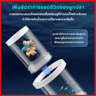 กล่องฟักไข่ปลาที่ลอยได้ กล่องคลอดปลา กล่องฟักลอย ปกป้องไข่ปลา เพิ่มอัตราการรอดชีวิตของปลา เสถียรไม่พลิกด้านง่าย