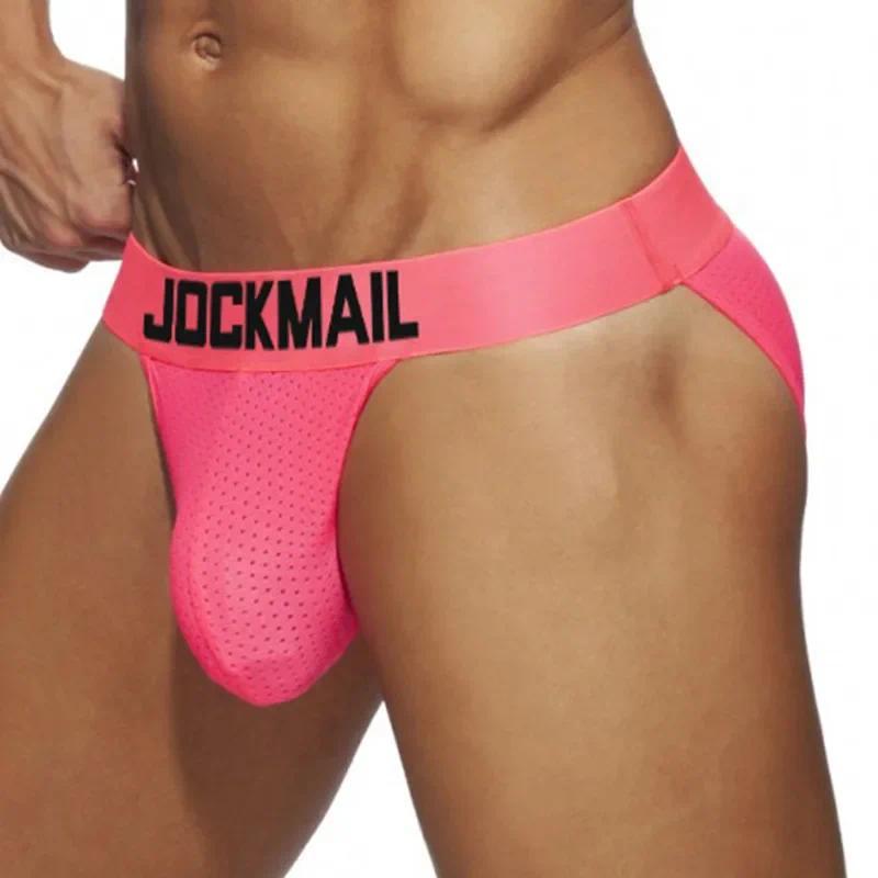 กางเกงชั้นในชาย Jockstrap Bikini Slip Tanga jockmail