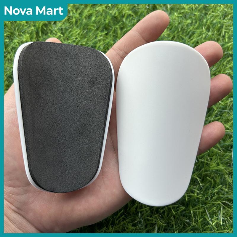 Nova Mart แผ่นหน้าแข้งฟุตบอลขนาดเล็ก1คู่, แผ่นป้องกันขาทนต่อแรงกระแทกแผ่นฝึกฟุตบอลแบบพกพาน้ำหนักเบามีในสต็อก