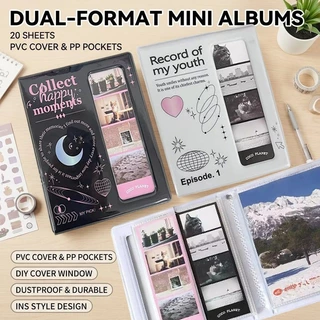 อัลบั้มรูป ที่เก็บการ์ด ขนาด12*15.5CM มี20หน้า กันรอย เก็บรูปถ่ายไอดอล สไตล์เกาหลี ของขวัญวันเกิด
